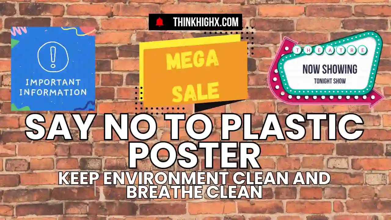 Say No To Plastic Poster